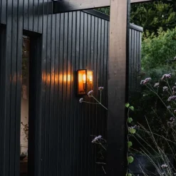 Industriële wandlamp roestbruin 26 cm IP44- Charlois