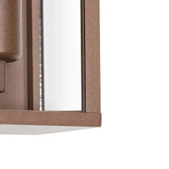 Industriële wandlamp roestbruin 26 cm IP44- Charlois