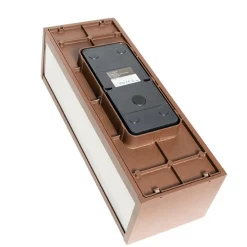 Industriële wandlamp roestbruin 38 cm 2-lichts IP44 - Charlois