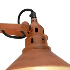 Industriële wandlamp roest met goud - Rust