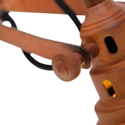 Industriële wandlamp roest met goud - Rust