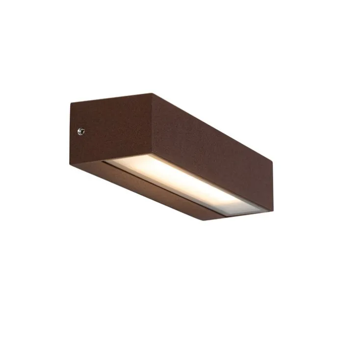 Industriële wandlamp roestbruin incl. LED IP65 - Steph
