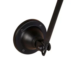 Industriële wandlamp zwart verstelbaar - Wye