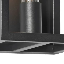Industriële wandlamp zwart kubus - Cage