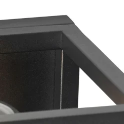 Industriële wandlamp zwart kubus - Cage