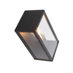 Industriële wandlamp zwart 26 cm IP44- Charlois