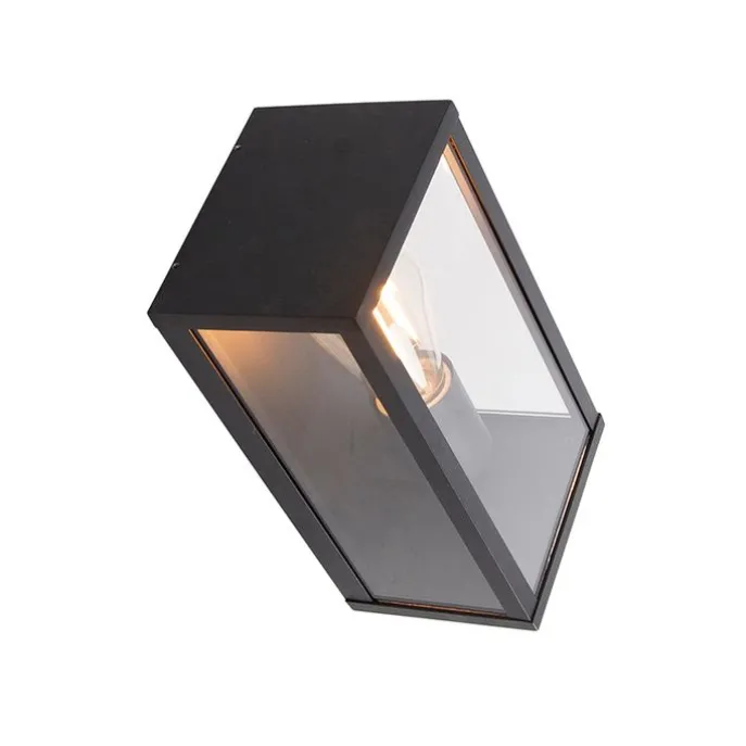 Industriële wandlamp zwart 26 cm IP44- Charlois