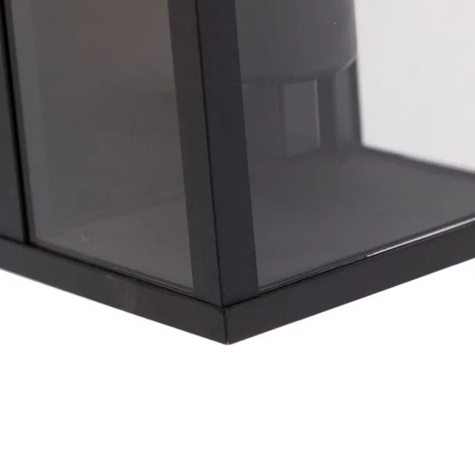 Industriële wandlamp zwart 26 cm IP44- Charlois