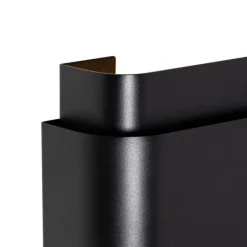 Industriële wandlamp zwart 2-lichts - Coen