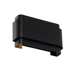 Industriële wandlamp zwart 2-lichts - Coen