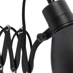 Industriële wandlamp zwart met verstelbare arm - Merle