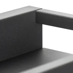 Industriële wandlamp zwart met rek 2-lichts - Cage Rack