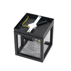 Industriële wandlamp zwart met gaas - Cage