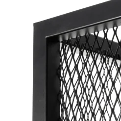 Industriële wandlamp zwart met gaas - Cage