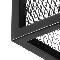 Industriële wandlamp zwart met gaas - Cage