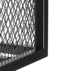 Industriële wandlamp zwart met gaas - Cage