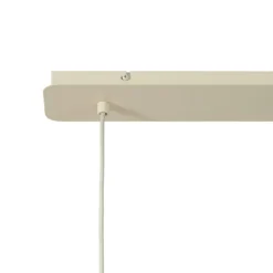 Japandi hanglamp beige met stoffen kap 2-lichts - Bida