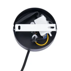 Japandi hanglamp bruin met stoffen kap 50cm- Plu