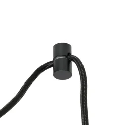 Japandi hanglamp wit zijden 30cm 3-lichts - Plu