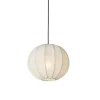 Japandi hanglamp wit zijden 30cm - Plu