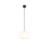 Japandi hanglamp zwart met wit 25cm - Madleine
