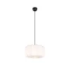 Japandi hanglamp zwart met wit 40cm - Madleine