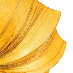 Japandi plafondlamp goud zijden 52cm 3-lichts - Plu