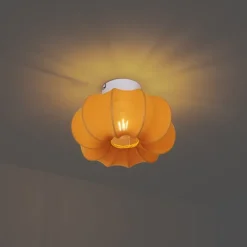 Japandi plafondlamp goud 27cm - Plu Asyesha