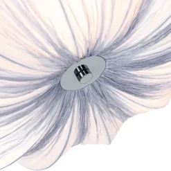 Japandi plafondlamp grijs zijden 52cm 3-lichts - Plu