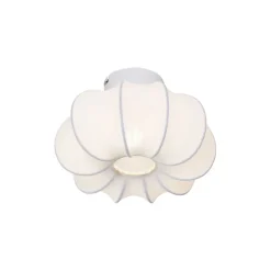 Japandi plafondlamp wit 27cm - Plu Asyesha