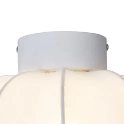 Japandi plafondlamp wit 27cm - Plu Asyesha