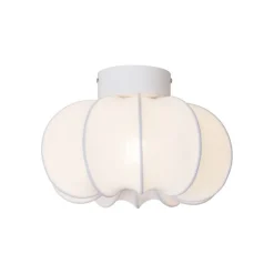 Japandi plafondlamp wit 27cm - Plu Asyesha