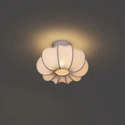 Japandi plafondlamp wit 27cm - Plu Asyesha