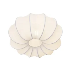 Japandi plafondlamp wit 37cm - Plu Asyesha