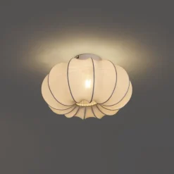 Japandi plafondlamp wit 37cm - Plu Asyesha