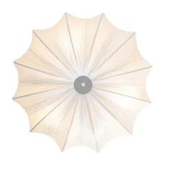 Japandi plafondlamp wit zijden 52cm 3-lichts - Plu