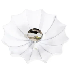 Japandi plafondlamp wit zijden 52cm 3-lichts - Plu