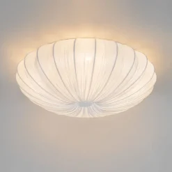 Japandi plafondlamp wit zijden 60cm 5-lichts - Plu