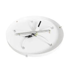 Japandi plafondlamp wit zijden 60cm 5-lichts - Plu