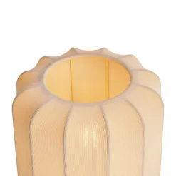 Japandi tafellamp goud met beige kap - Pluni