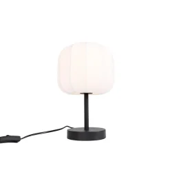 Japandi tafellamp zwart met wit - Madleine