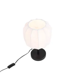 Japandi tafellamp zwart met wit - Madleine