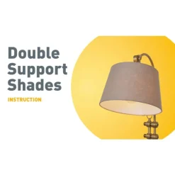 Katoenen lampenkap zwart 40/35/22 met gouden binnenkant