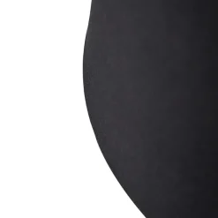 Katoenen lampenkap zwart 35/30/20 met gouden binnenkant