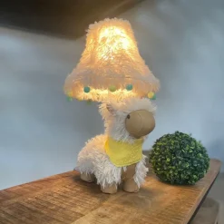 Kinder tafellamp alpaca wit incl LED - Alma