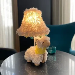 Kinder tafellamp alpaca wit incl LED - Alma