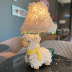 Kinder tafellamp alpaca wit incl LED - Alma