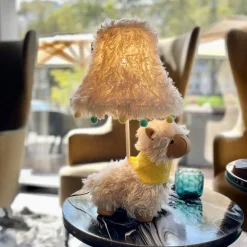 Kinder tafellamp alpaca wit incl LED - Alma