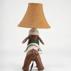 Kinder tafellamp jachthond bruin - Spike