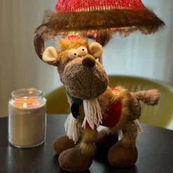 Kinder tafellamp rendier bruin incl. LED - Rudi